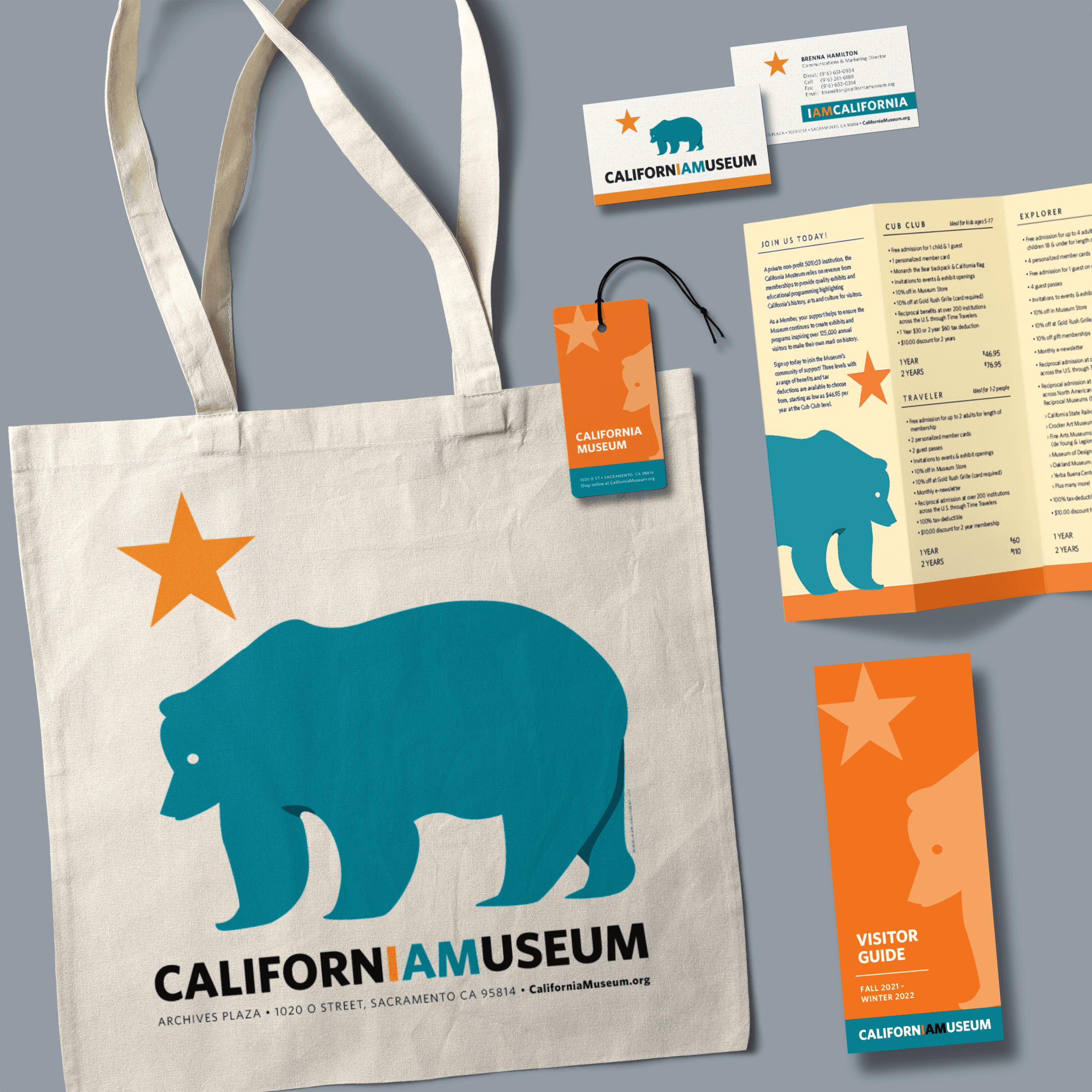 California Museum "I AM CALIFORNIA" brand architecture system image