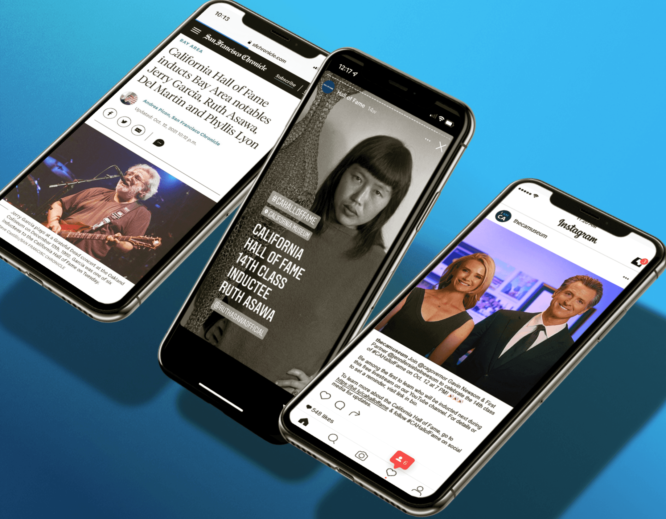 California Hall of Fame digital social and media outreach campaign image