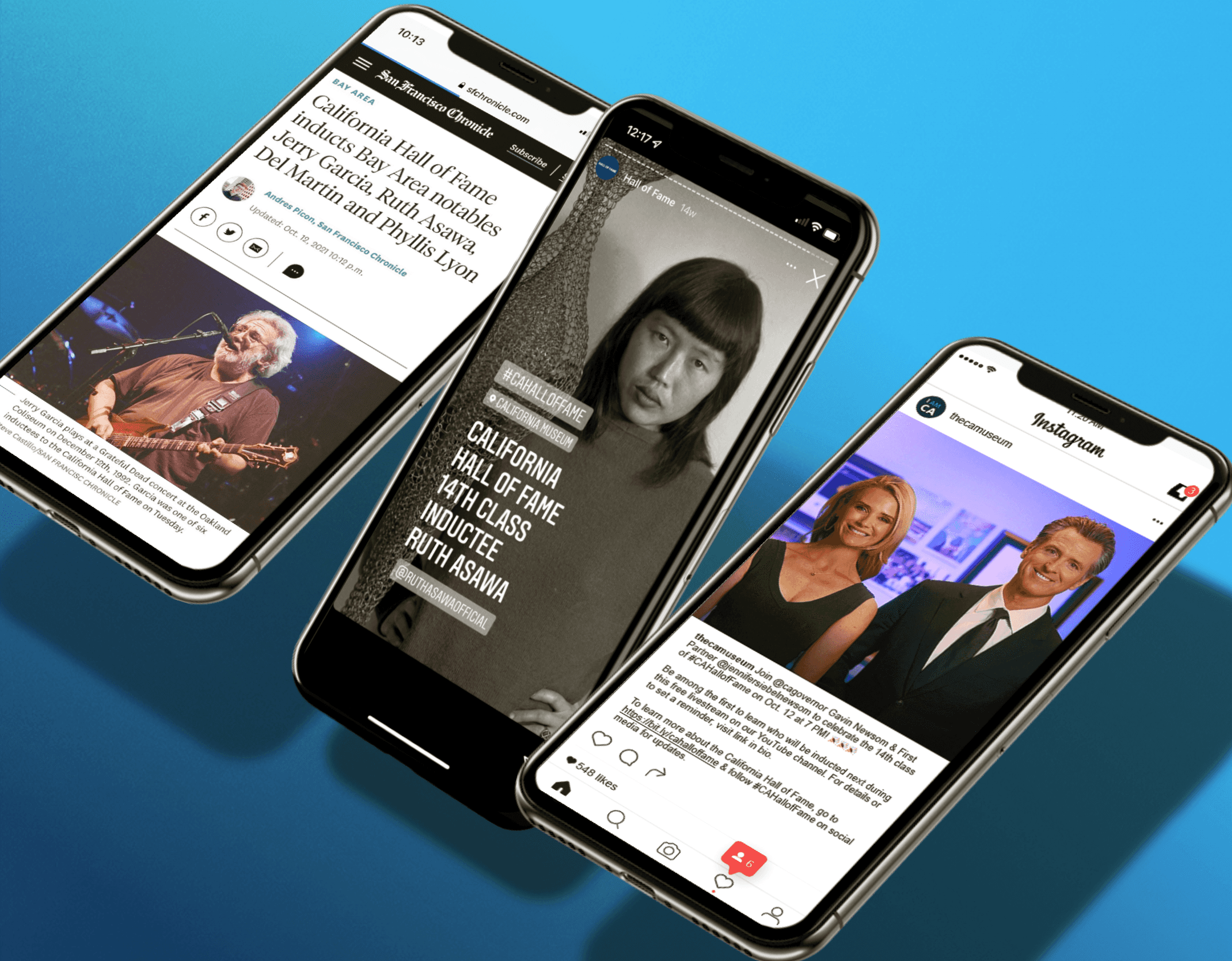California Hall of Fame digital social and media outreach campaign image