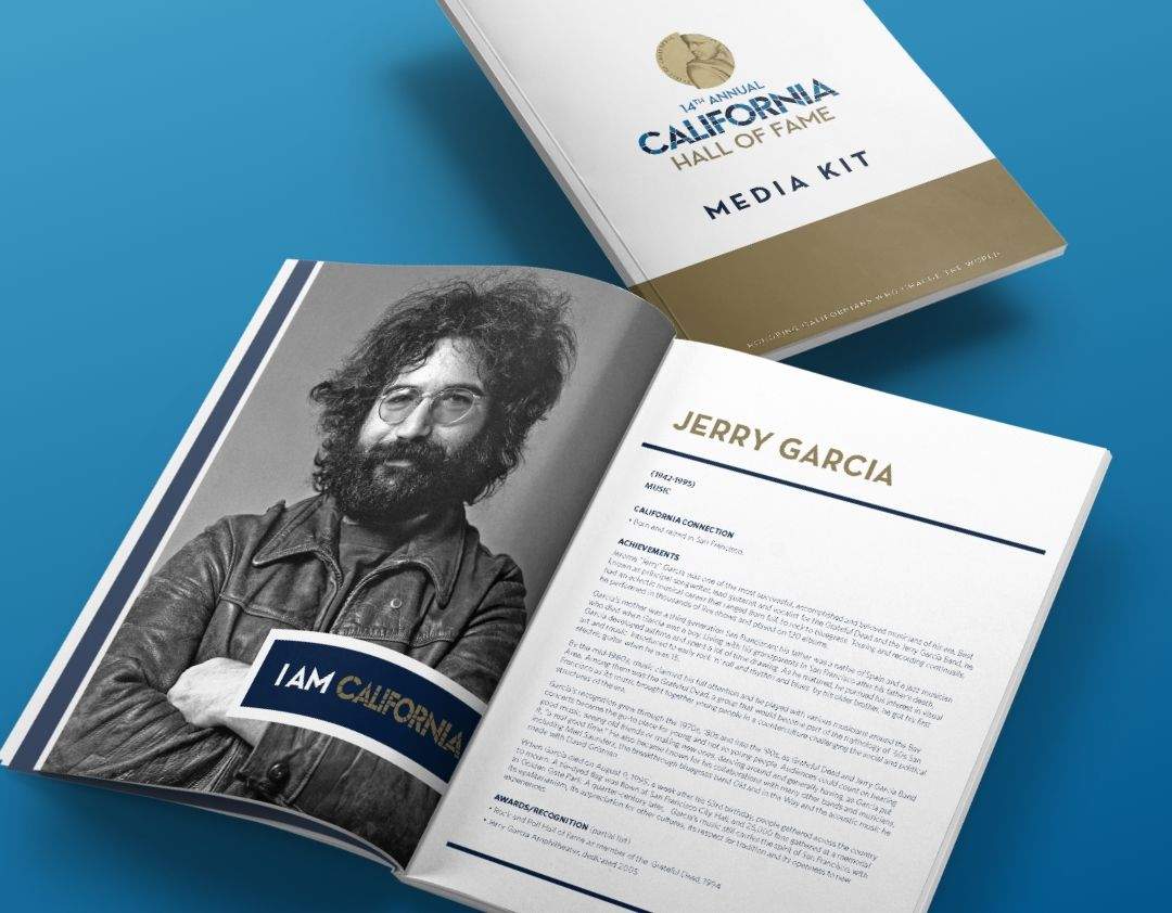 Jerry Garcia California Hall of Fame biography media kit image