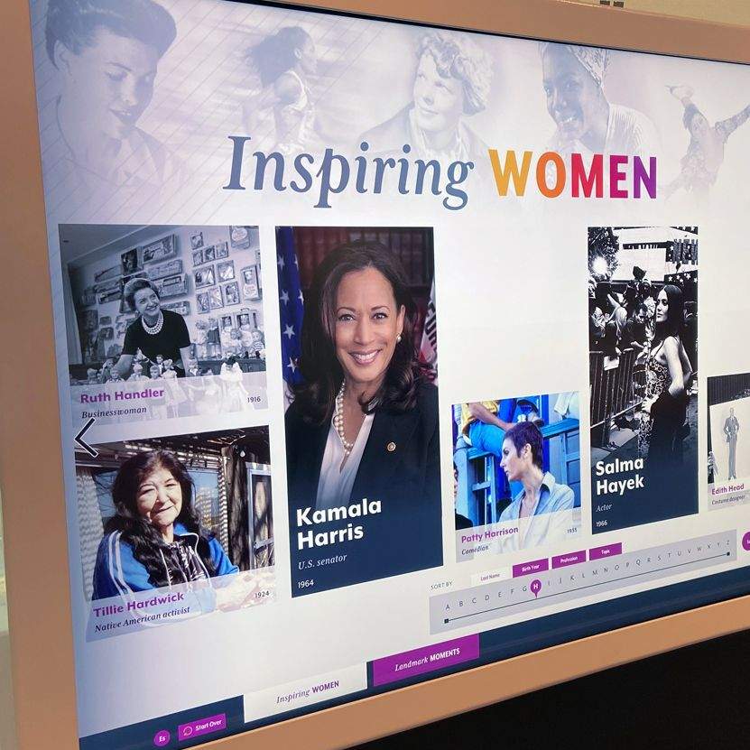 Brand architecture and content assets for the California Museum's Women's History Month campaign by Brenna Hamilton.