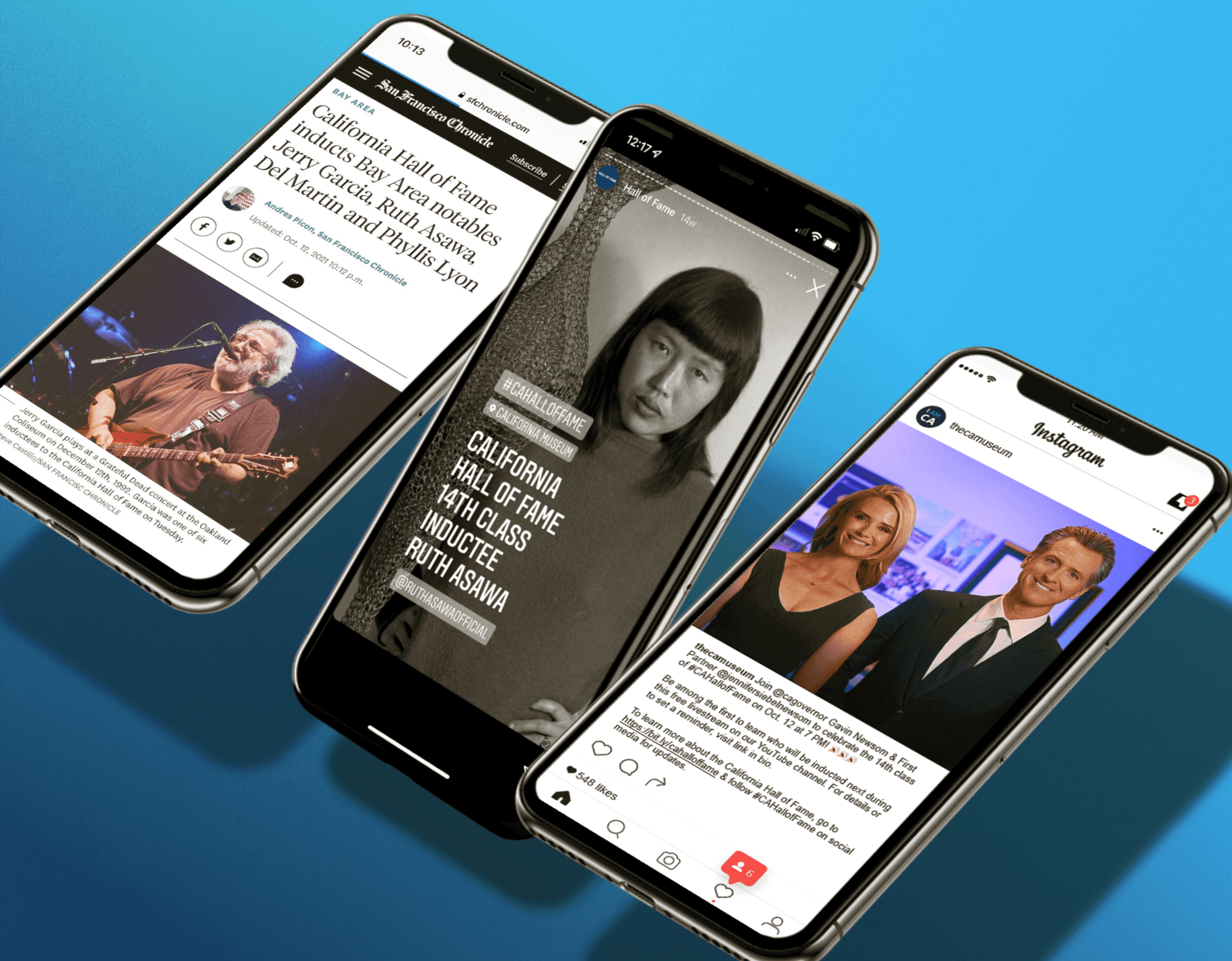 California Hall of Fame digital social and media outreach campaign image