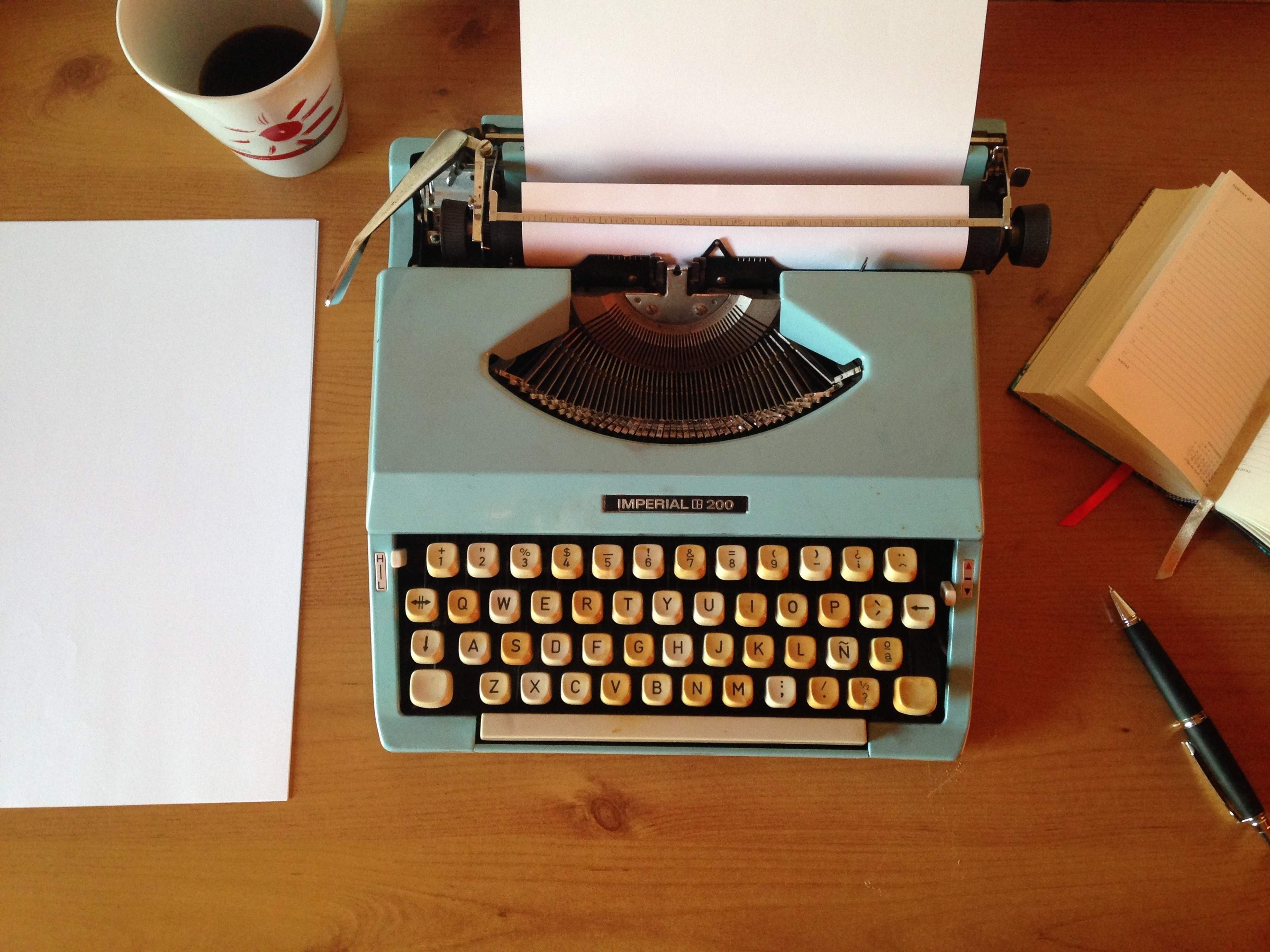 Vintage typewriter for copywriting