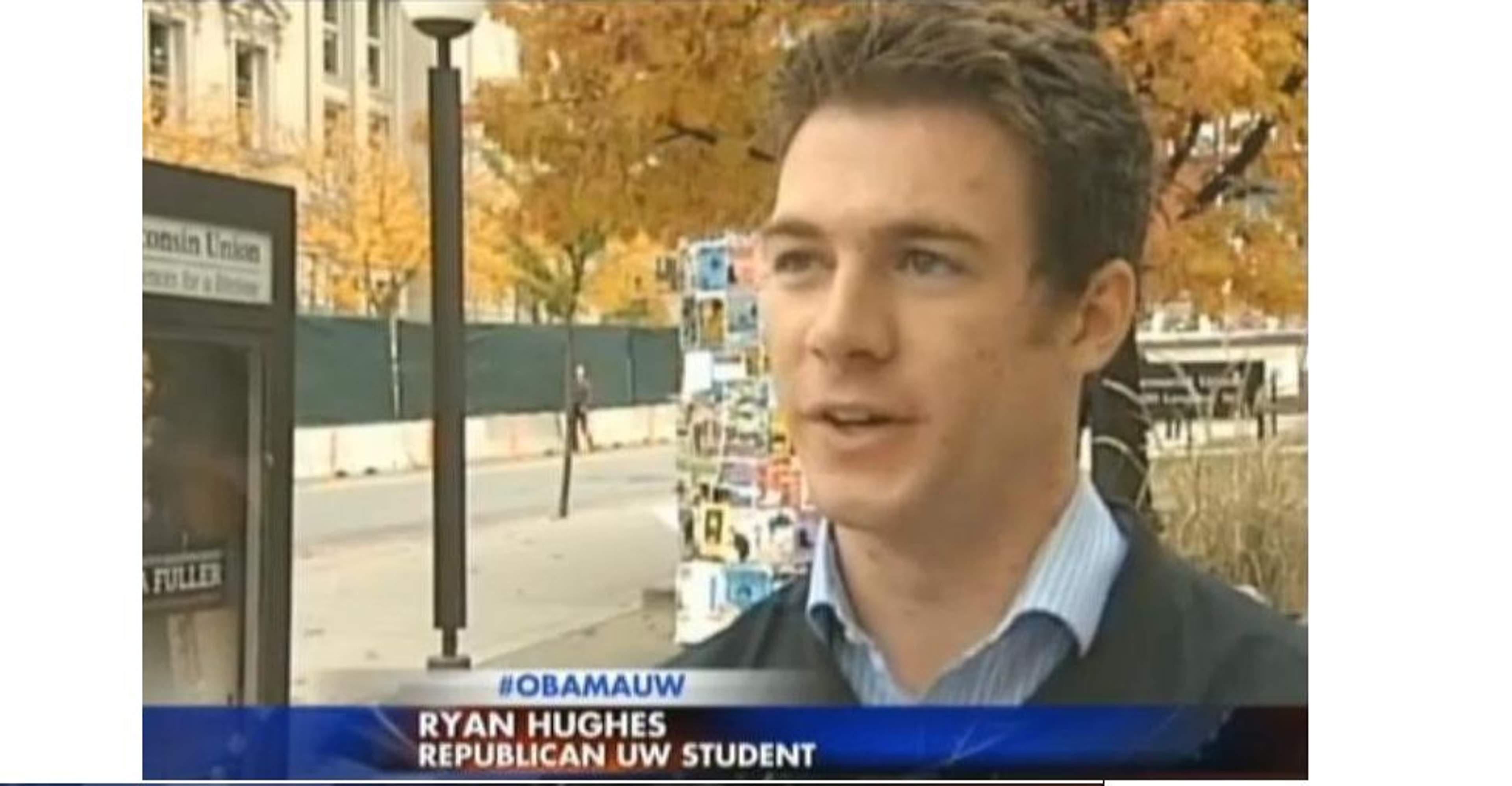 Responding as spokesman for UWGOP to President Obama's campaign stop at UW-Madison on October 6, 2012.