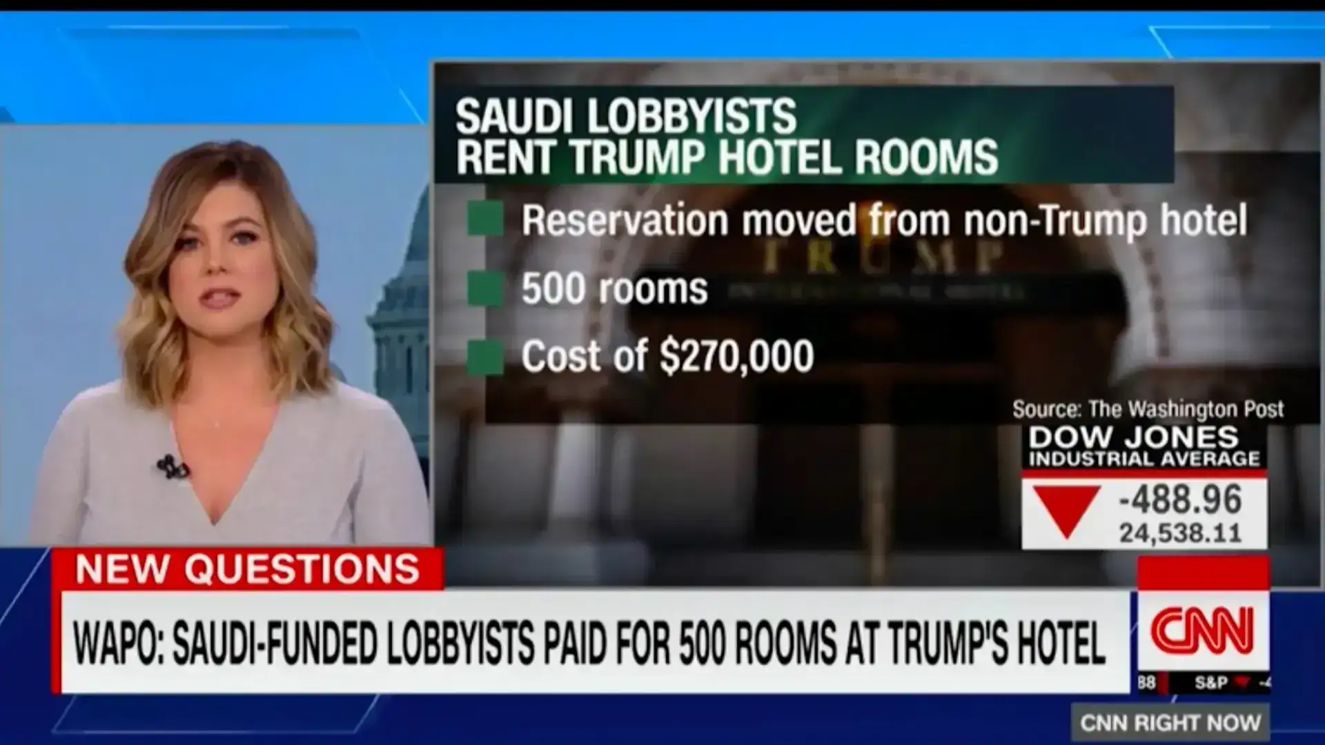 CNN: WaPo: Saudis paid for rooms at Trump DC hotel, 12/06/2018
