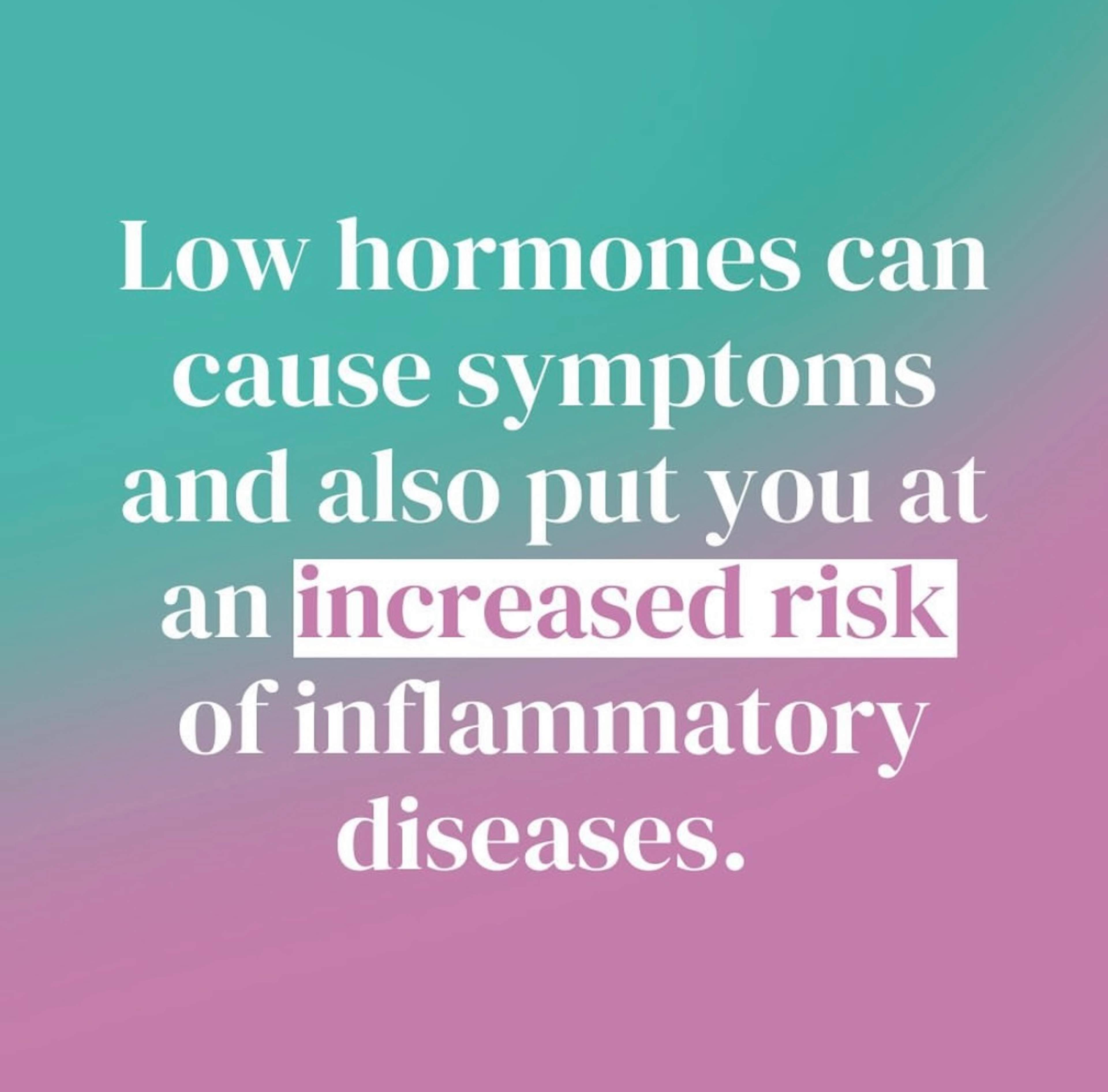 Overgangsalder kan gi inflammatoriske sykdommer