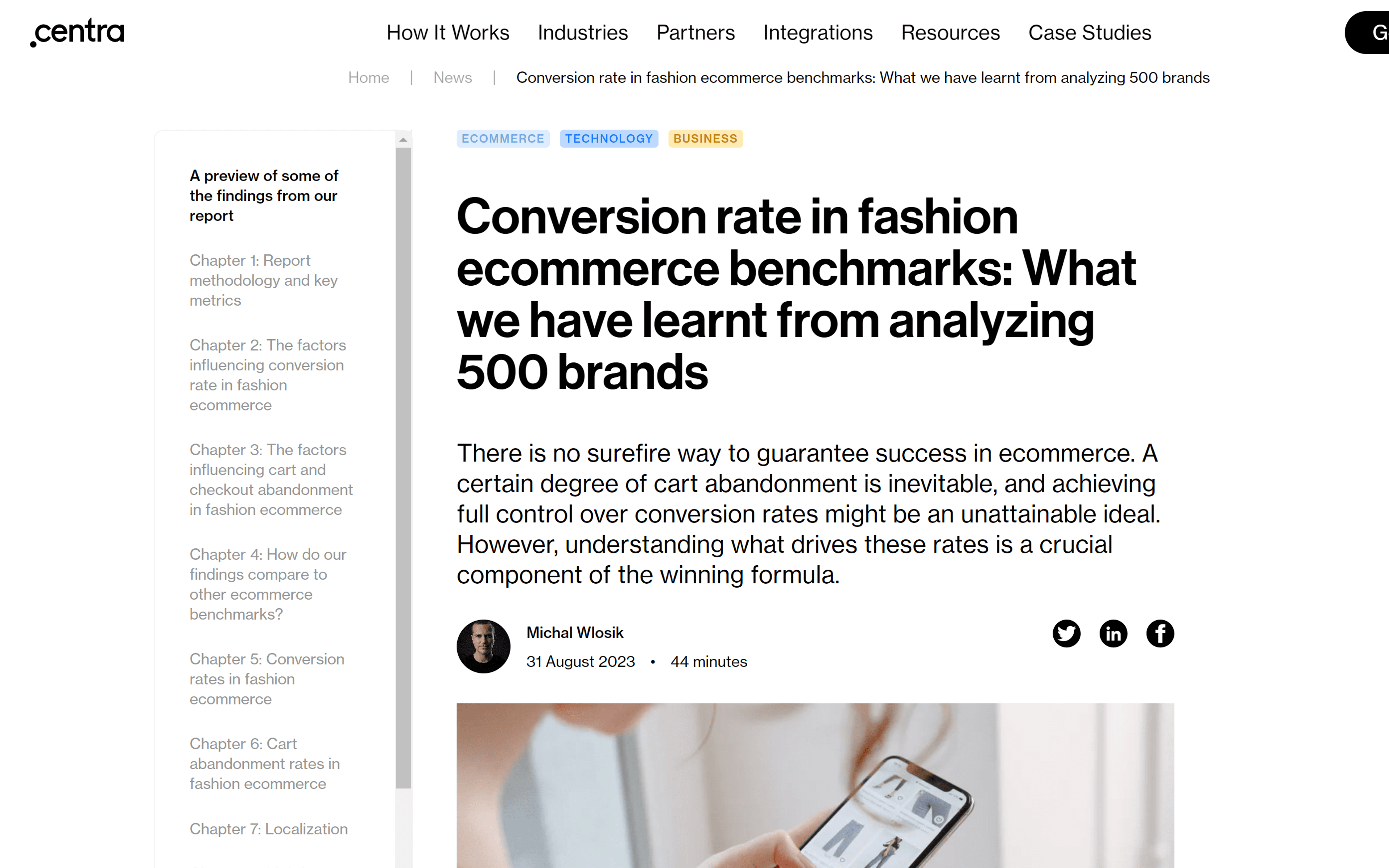 Industry report: Conversion rate in fashion ecommerce