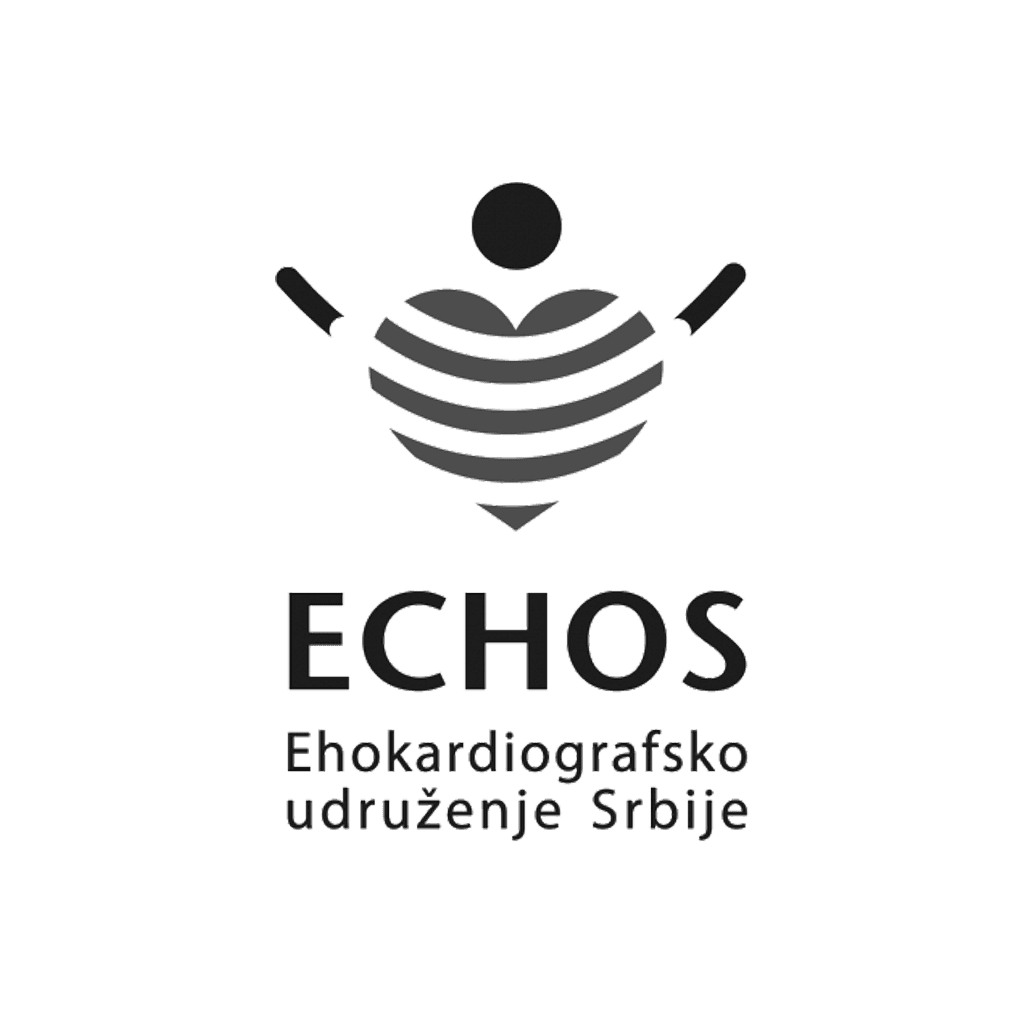 ECHOS logo, the Echocardiographic Association of Serbia.