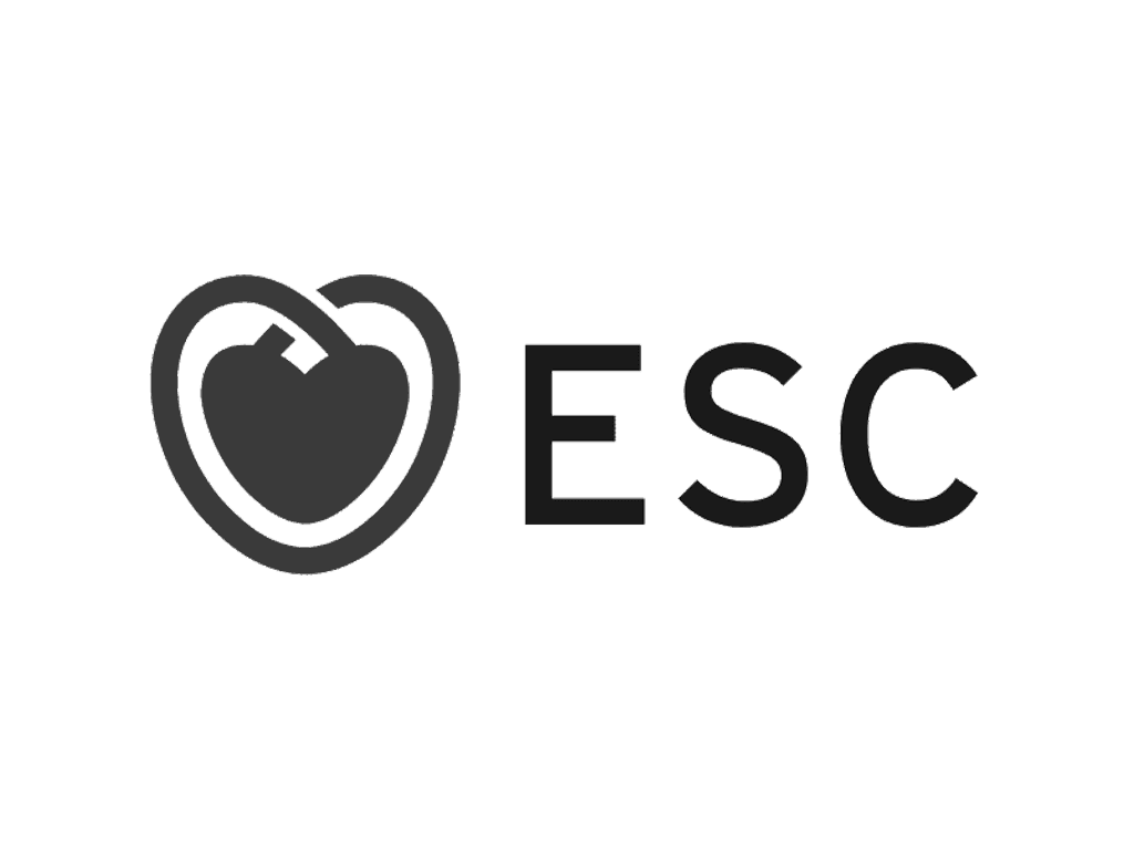 European Society of Cardiology (ESC) logo, a heart symbol.