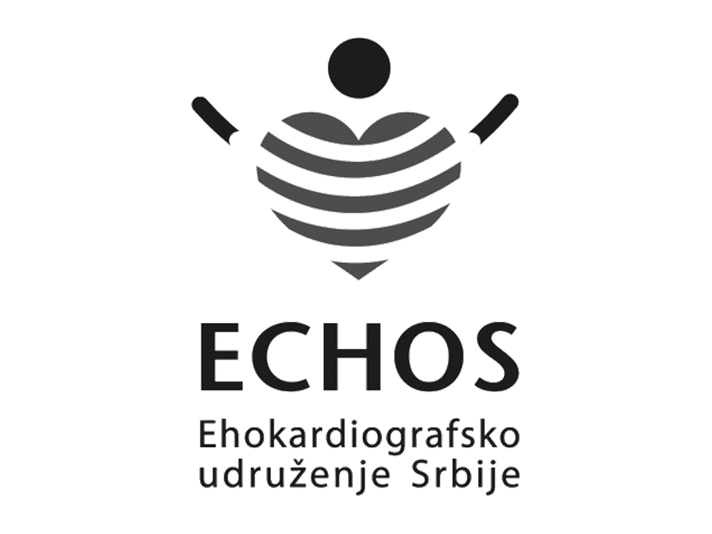 ECHOS logo, the Echocardiographic Association of Serbia.