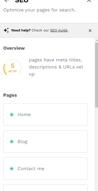 video showcase of how to add meta description in copyfol.io