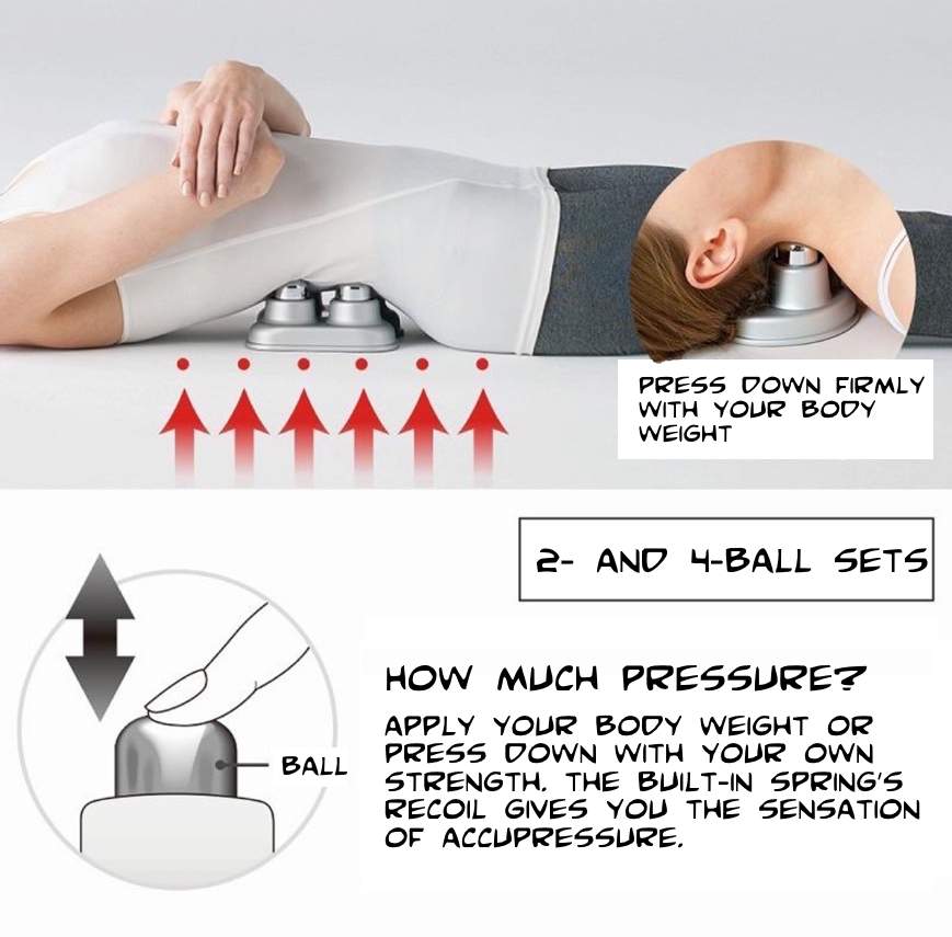 Instructions for how to use both the 2- and 4-ball versions of the Nakayama Healing Device.
