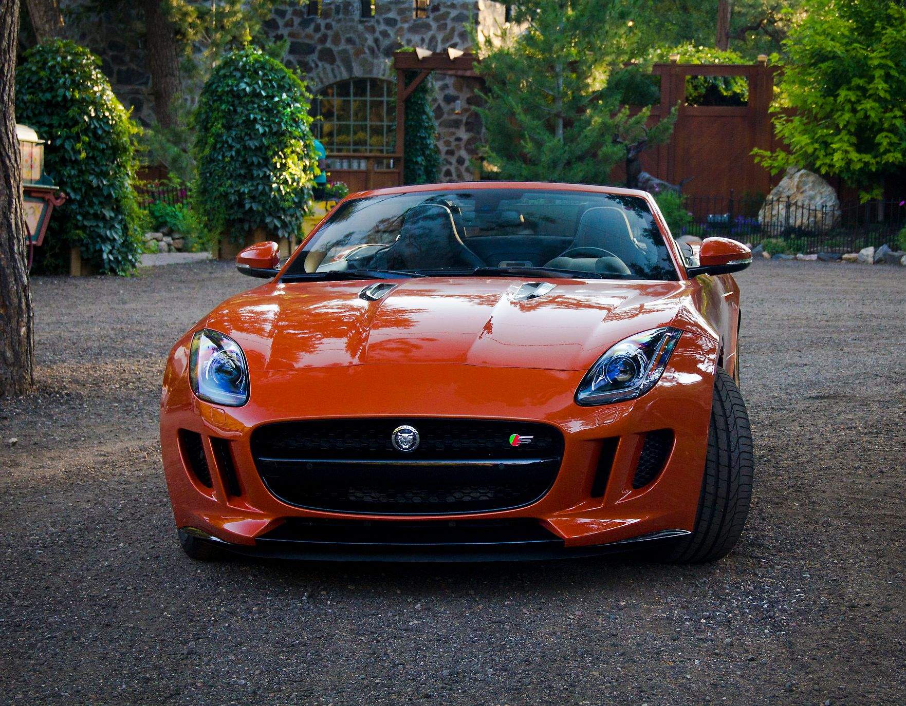 The new 2014 Jaguar F-TYPE V8 S at the Stevinson Imports F-Type Test Drive Event. 