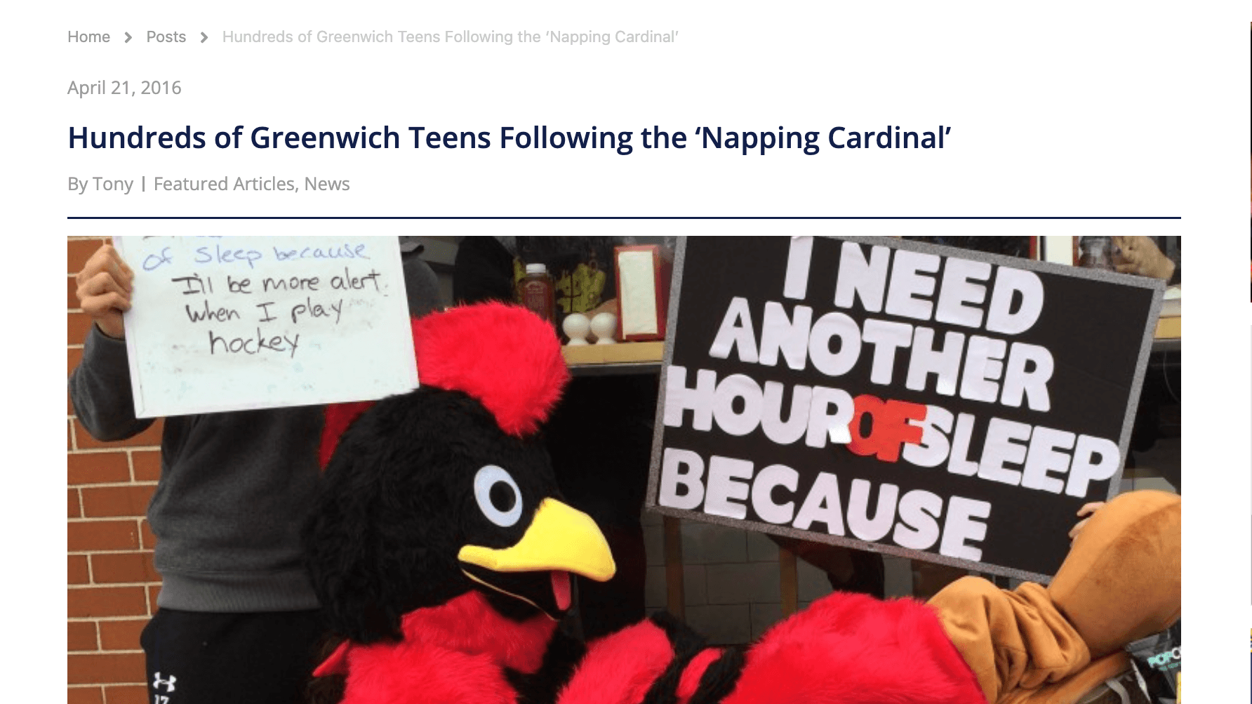 https://www.greenwichsentinel.com/2016/04/21/hundreds-of-greenwich-teens-following-the-napping-cardinal/
