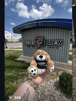 Instagram reel for national pet day that also showcases a local business.