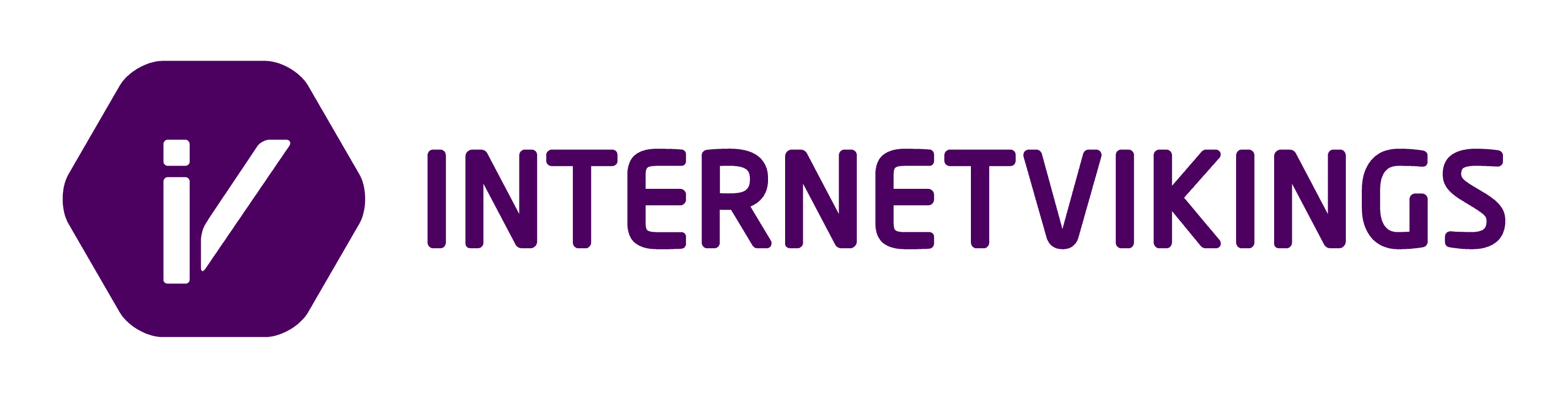 internet vikings logo - purple on white